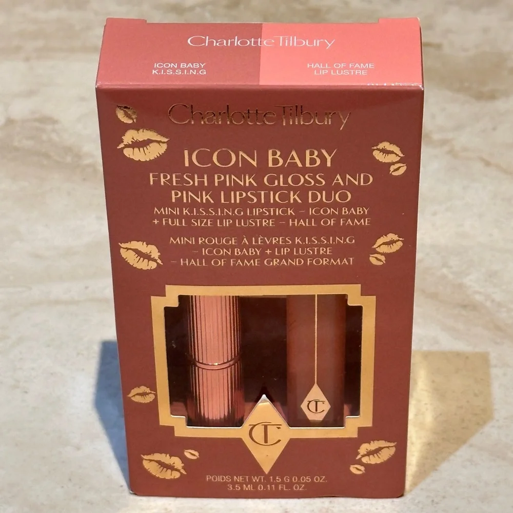 Charlotte Tilbury Lipgloss & Lipstick Duo Icon Baby